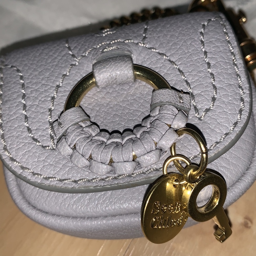 SEE BY CHLOE Hana Coin Purse Grey Leather - Picture 11 of 15